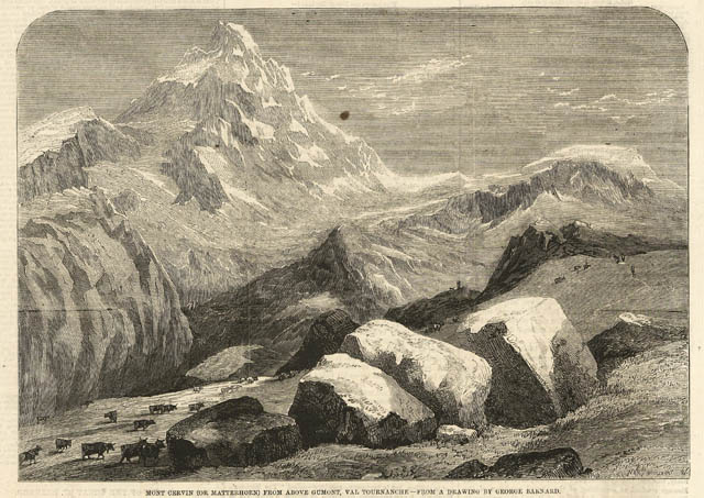 Mont Cervin (or Matterhorn) from above Gumont, Val Tournanche