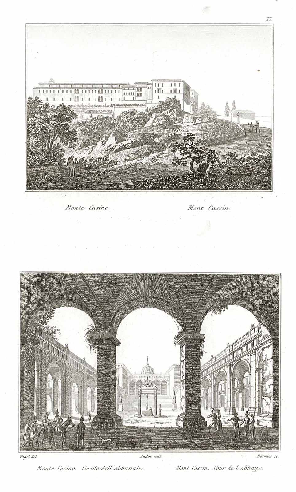 Monte Casino - Cortile dell'abbatiale