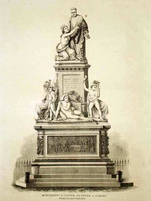 Monumento a Cavour, di Duprè, a Torino