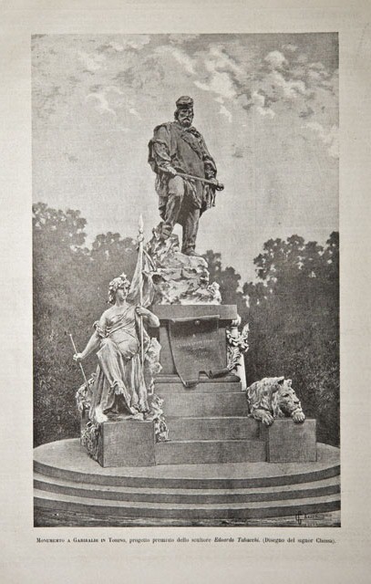 Monumento a Garibaldi in Torino, progetto premiato dello scultore Edoardo …