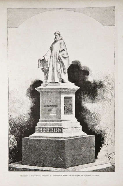 Monumento a Guido Monaco, inaugurato il 2 settembre ad Arezzo