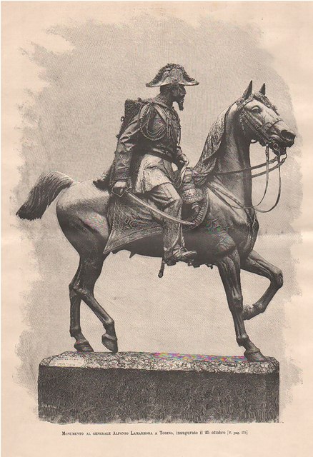 Monumento al generale Lamarmora a Torino, inaugurato il 25 ottobre