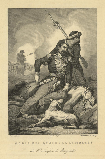 Morte del Generale Espinasse alla Battaglia di Magenta