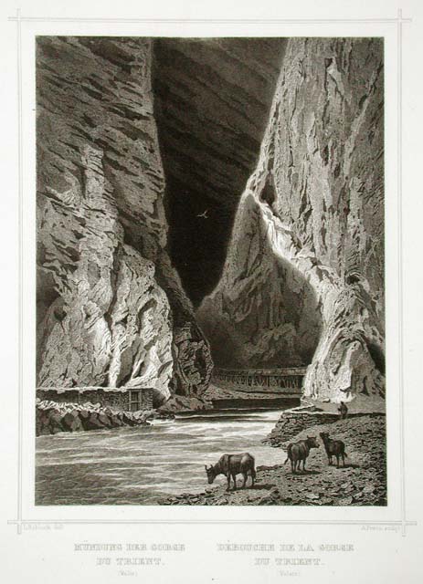 Mundung der Gorge du Trient