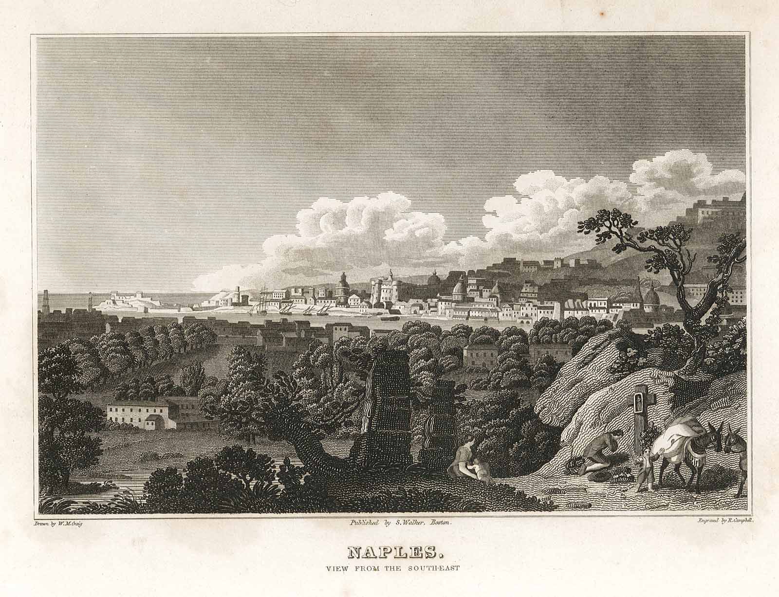 Naples. / View from the south-east