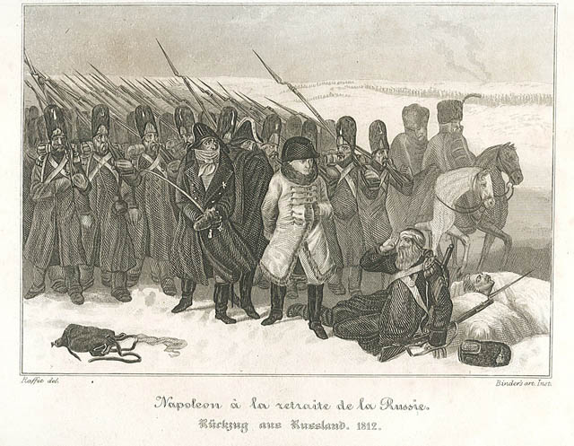 Napoleon à la retraite de la Russie
