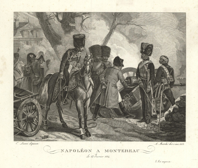 Napoléon a Montereau le 17 Jevrier 1814