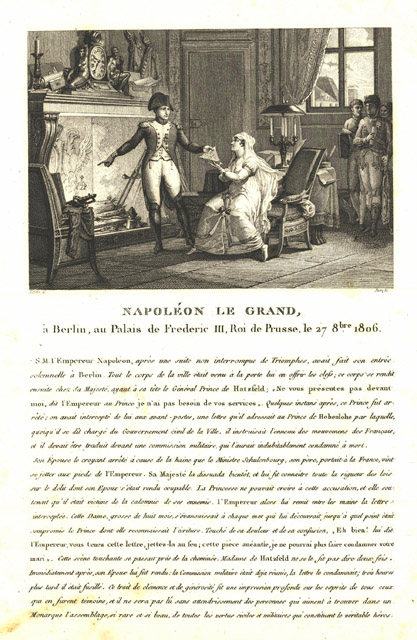 Napolèon le Grand à Berlin, au Palais de Frederic III, …