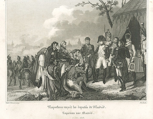 Napoleon recoit les deputés de Madrid