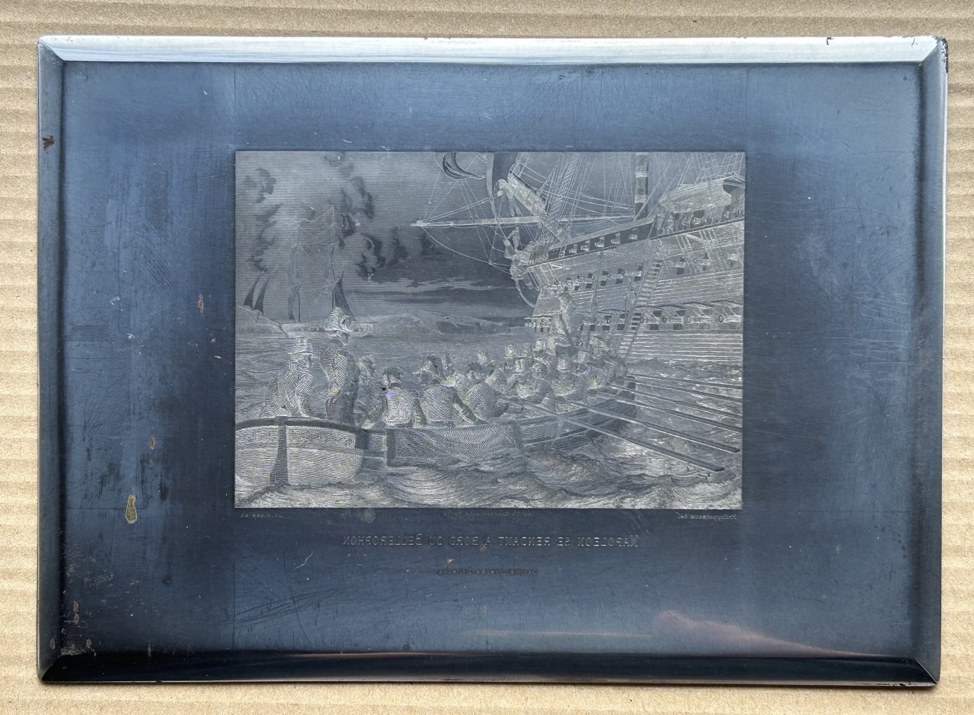 Napoleon se sendant a bord du Bellérophon