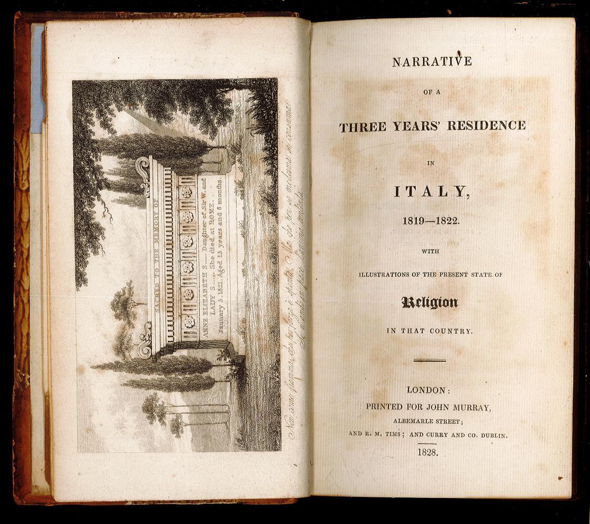Narrative of a Three Years' Residence in Italy 1819–1822