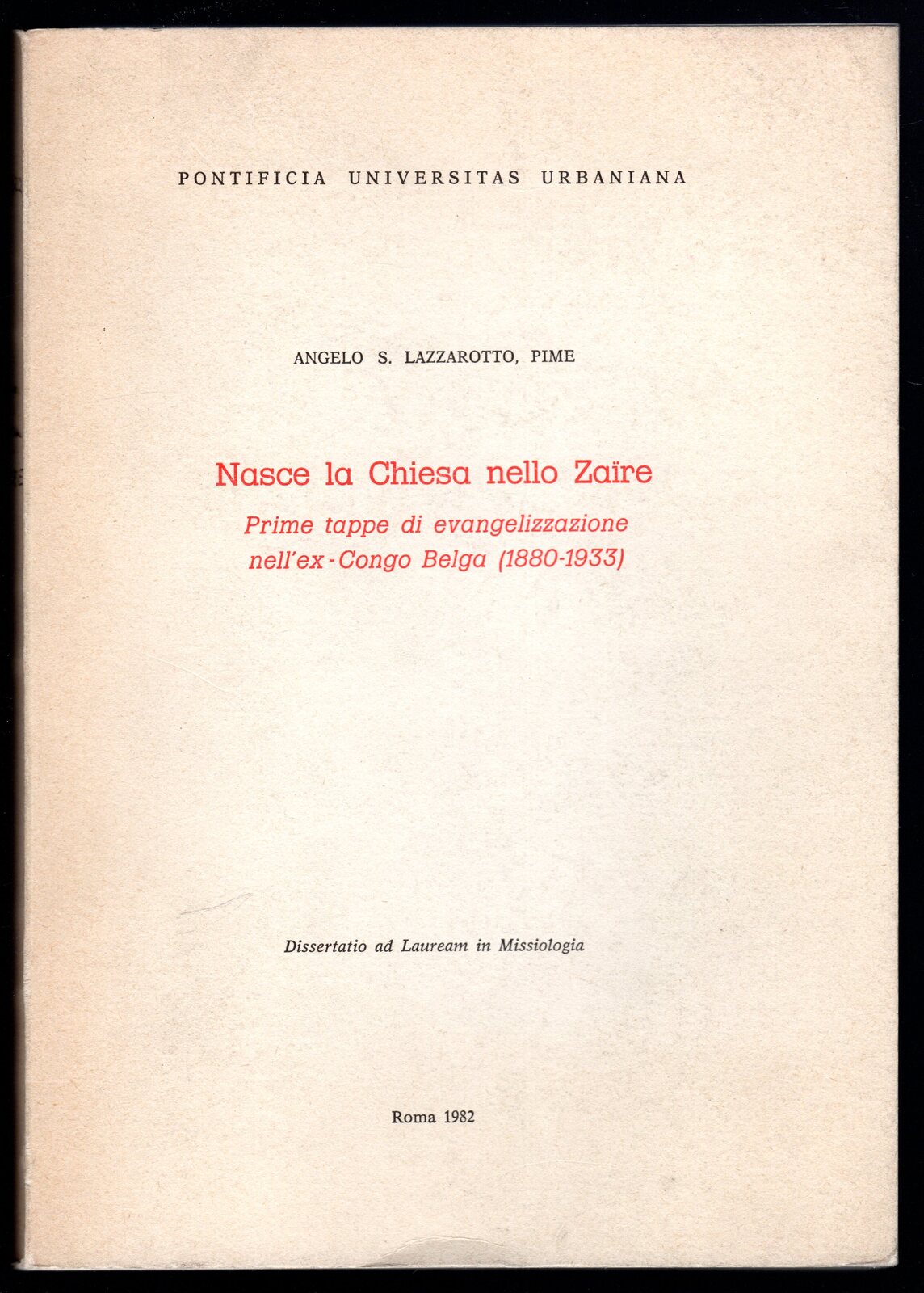 Nasce la Chiesa nello Zaire