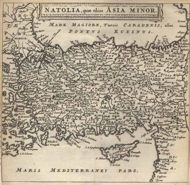Natolia, quae olim Asia Minor