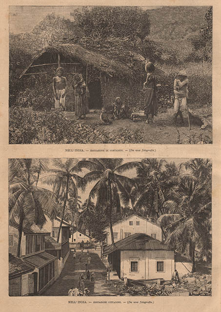 Nell’India - Abitazione di contadini - Abitazioni cittadine