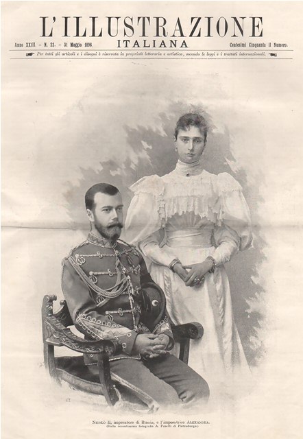 Nicolò II, imperatore di Russia, e l’Imperatrice Alexandra