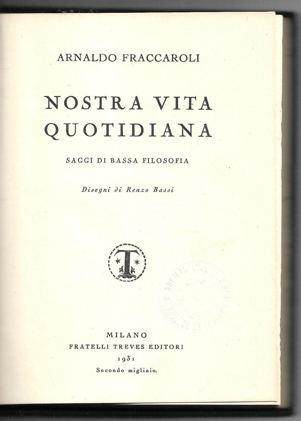 Nostra vita quotidiana - Saggi di bassa filosofia