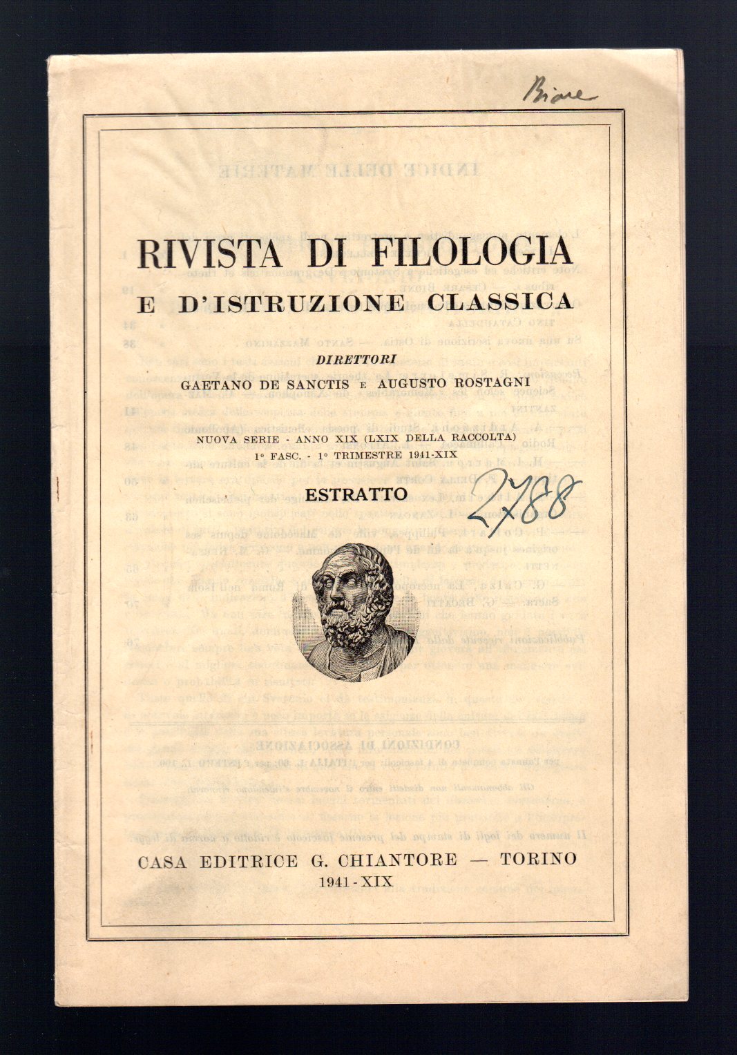 Note critiche ed esegetiche a Svetonio "De grammaticis et rhetoribus"