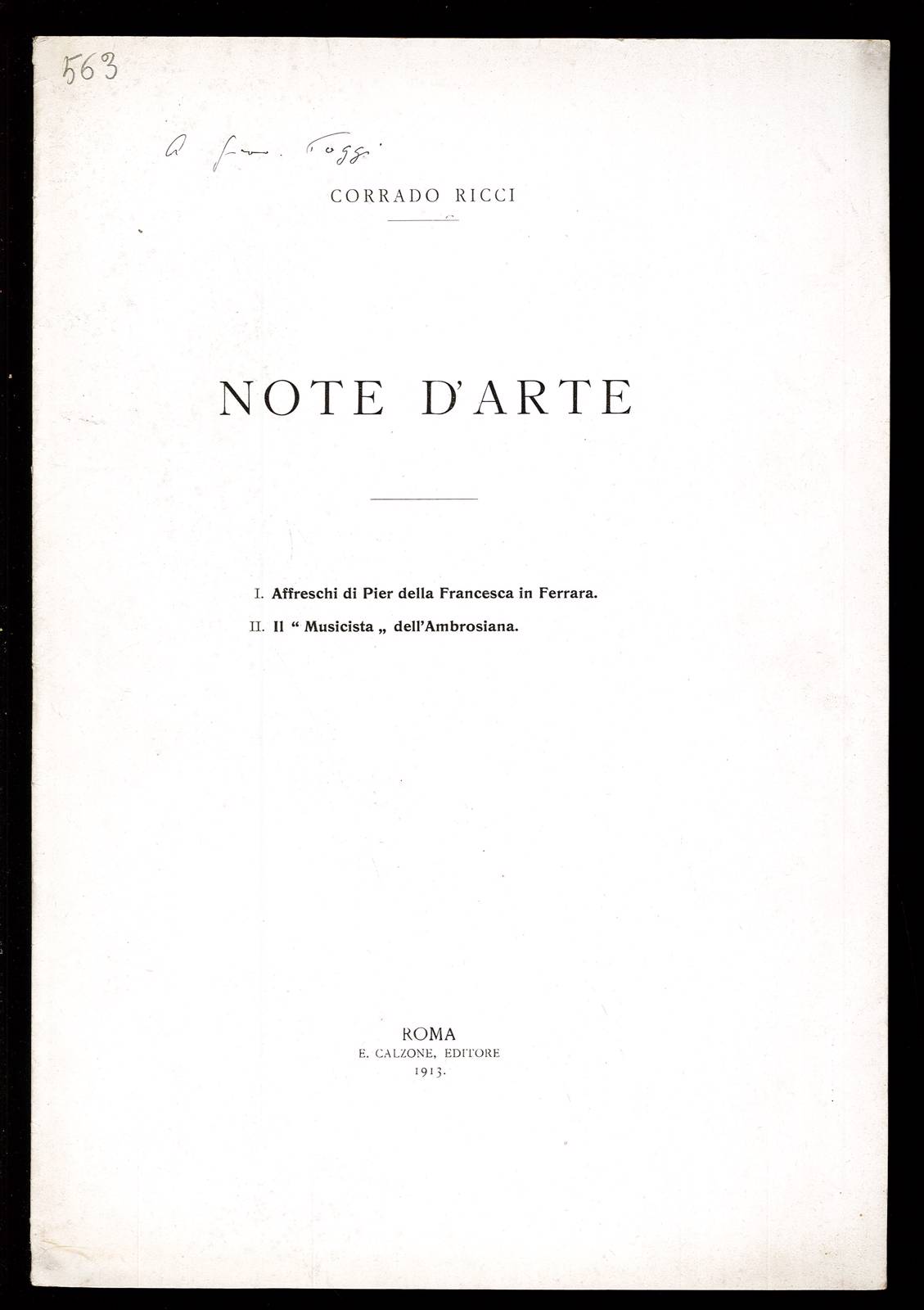 Note d'Arte