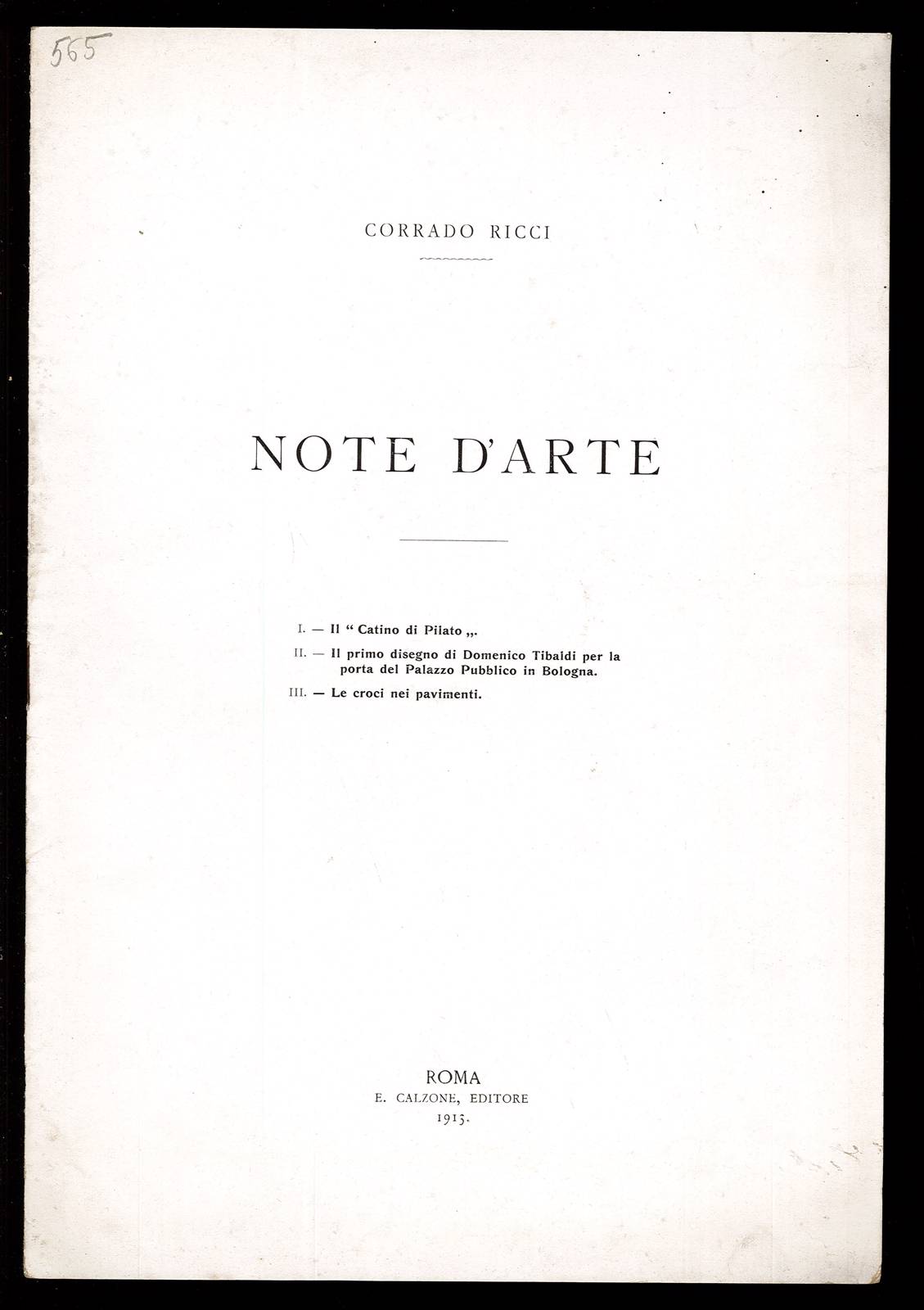 Note d'Arte