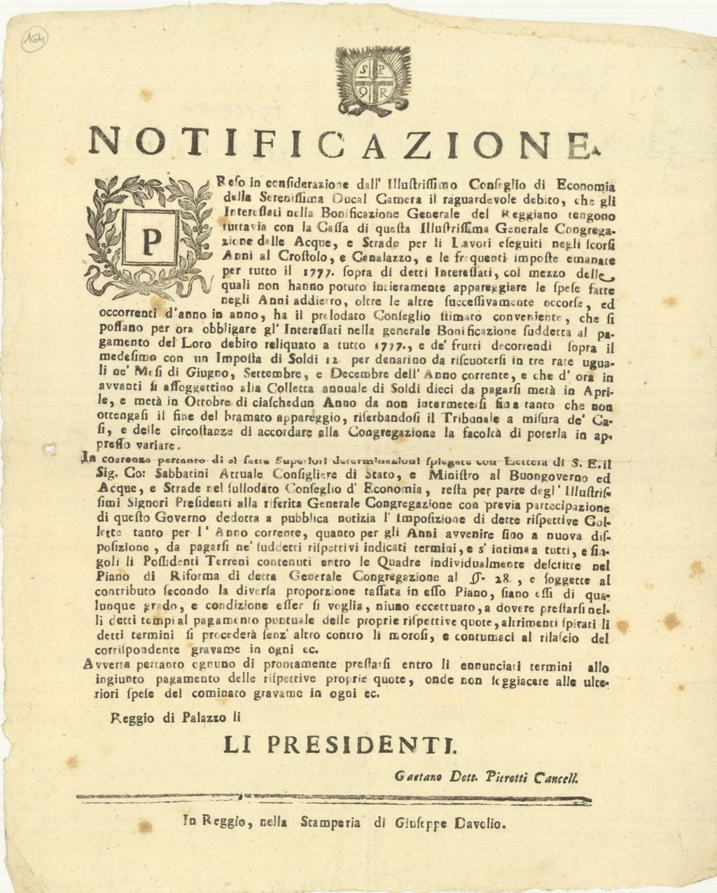 Notificazione