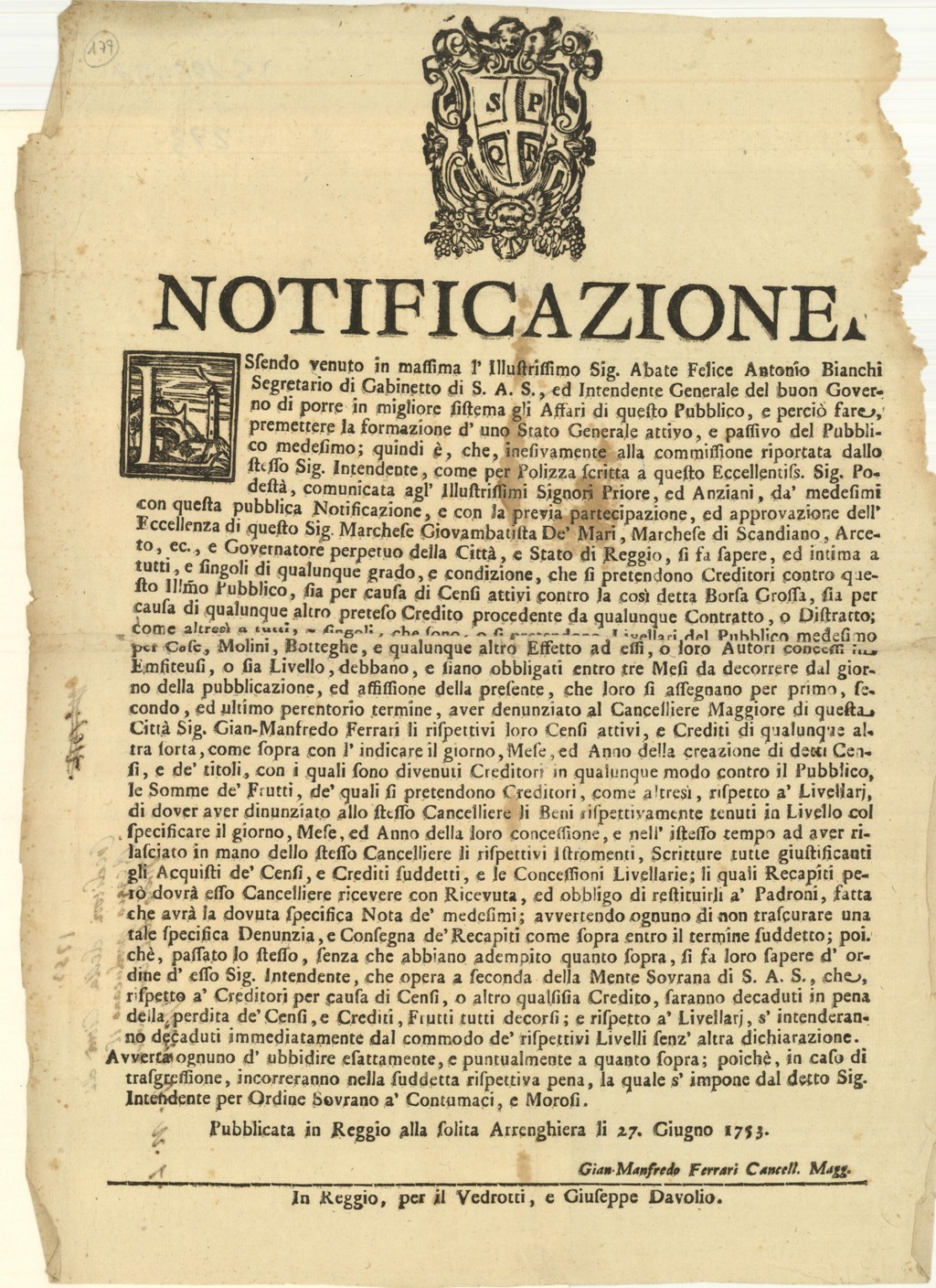 Notificazione