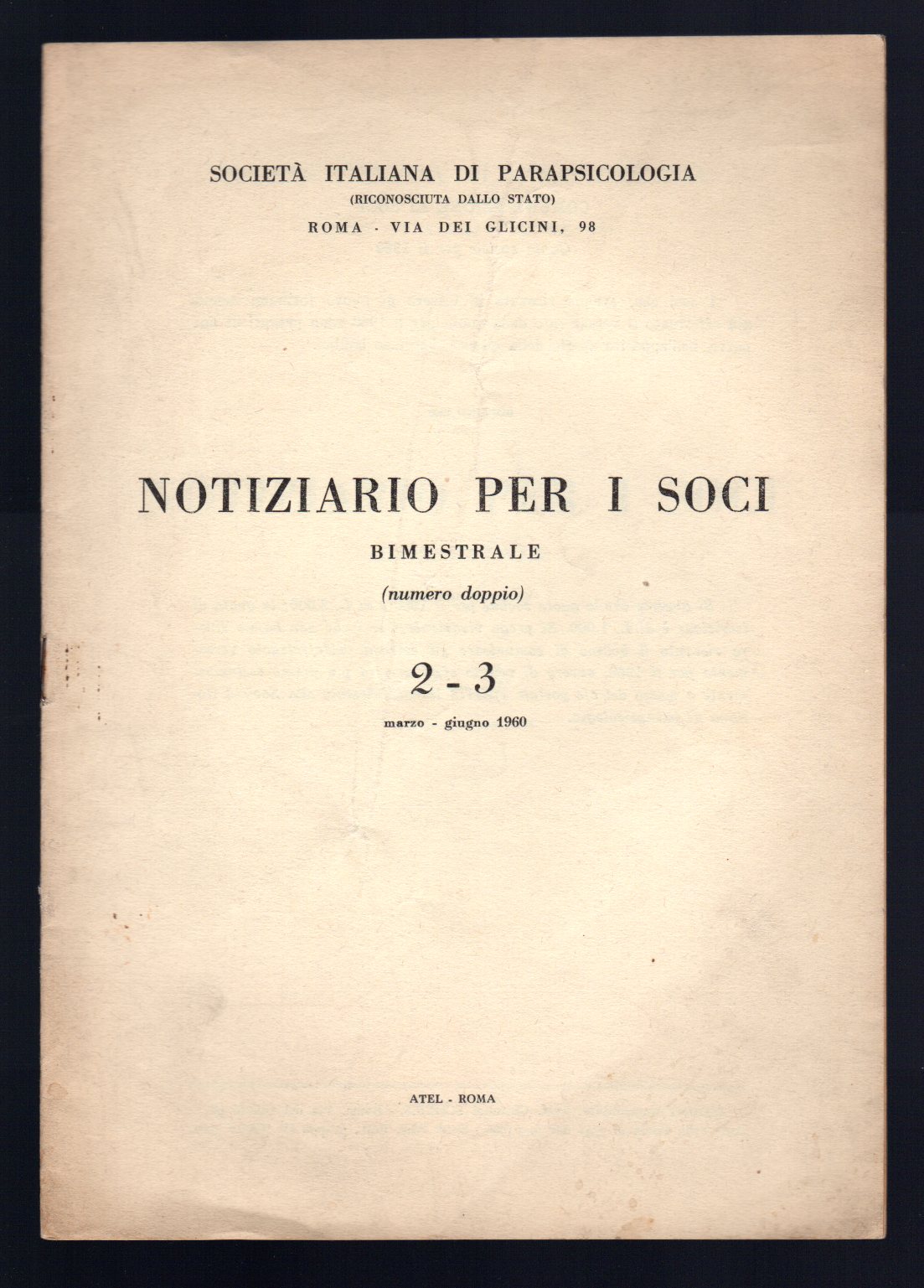 Notiziario per i soci