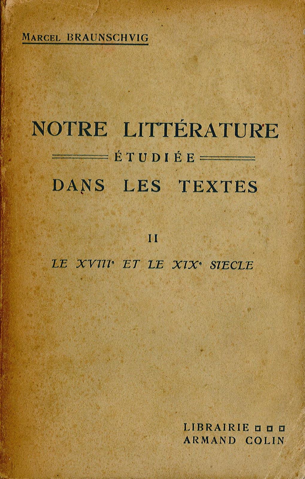 Notre litterature etudiee dans les textes II