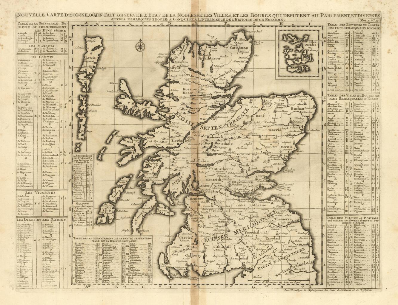 Nouvelle Carte d'Ecosse ou l'on fait observer l'Etat de la …