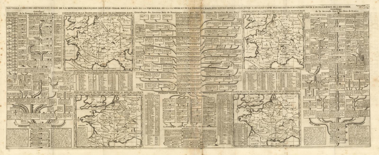 Nouvelle Carte Des Differents Etats De La Monarchie Francoise: Sous …