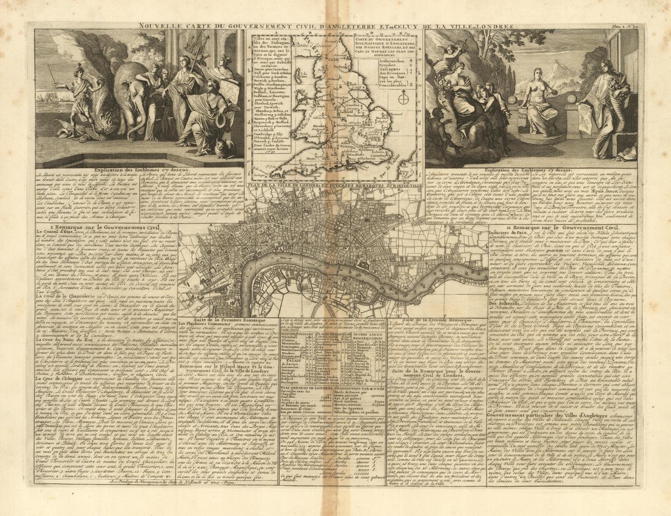 Nouvelle carte du gouvernement civil d'Angleterre et de celuy de …