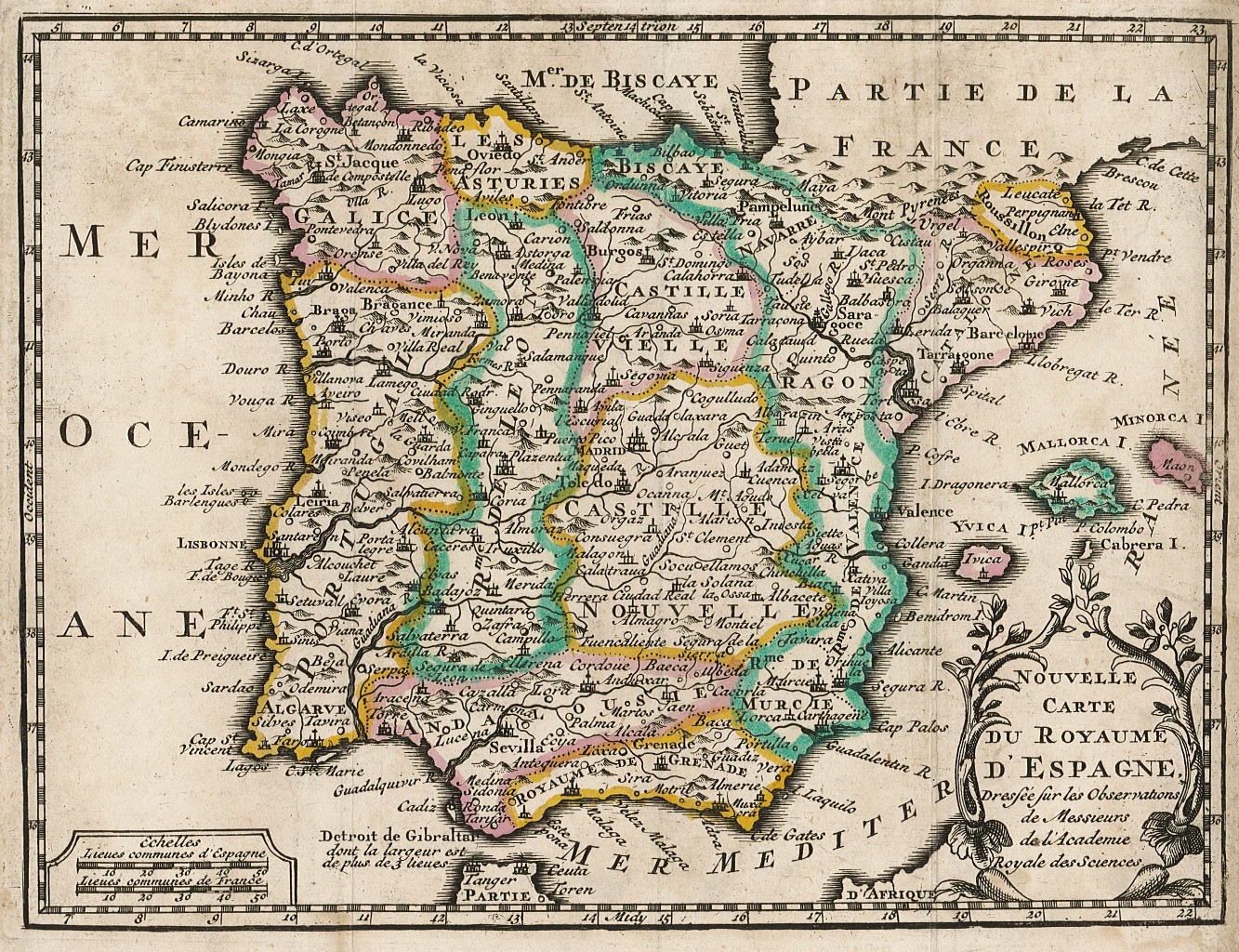 Nouvelle carte du Royaume d'Espagne