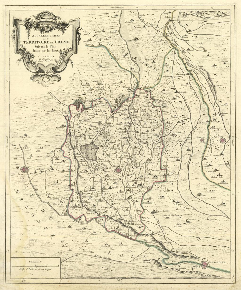 Nouvelle carte du Territoire de Crème Suivant le Plan dressé …