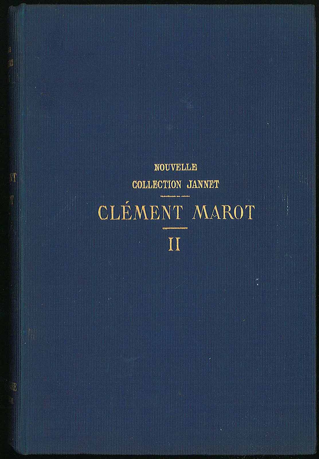 Oeuvres completes de Clement Marot