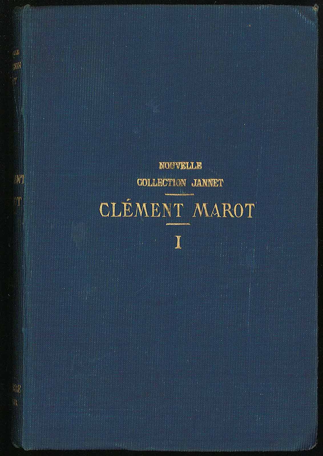 Oeuvres de Clement Marot Tome I