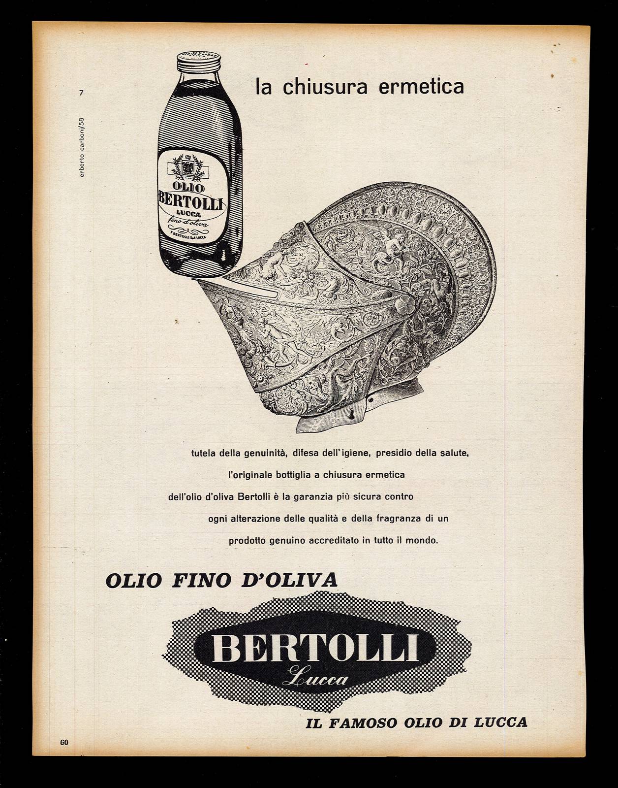 Olio fino d'oliva Bertolli Lucca