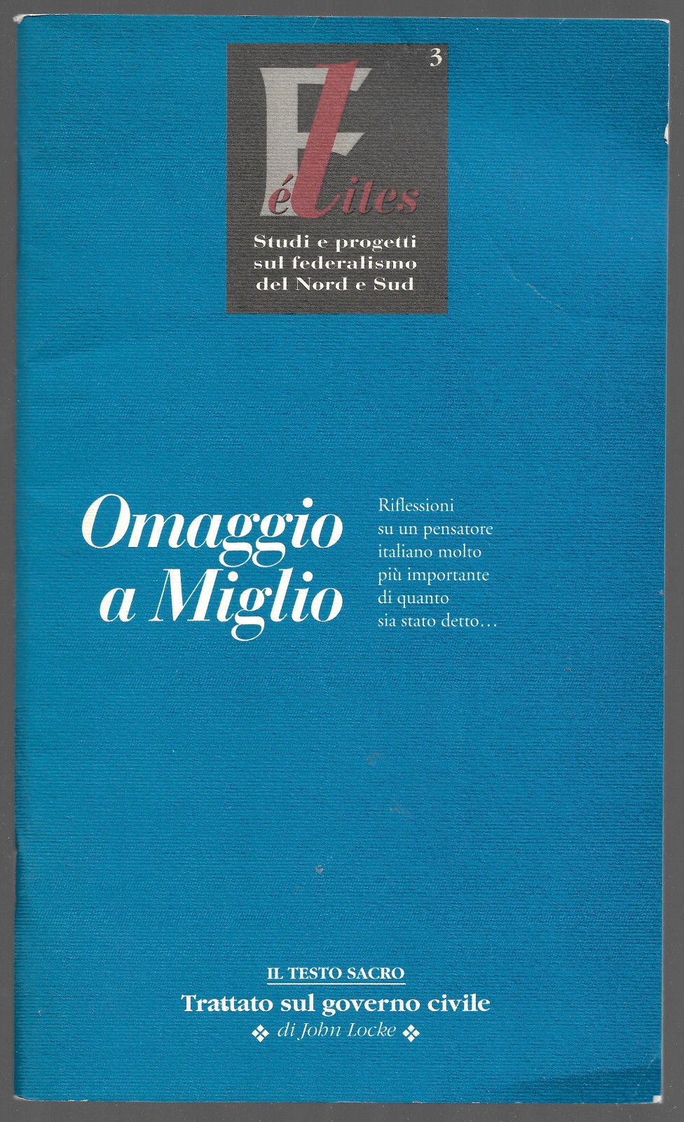 Omaggio a Miglio – Riflessioni su un pensatore italiano molto …