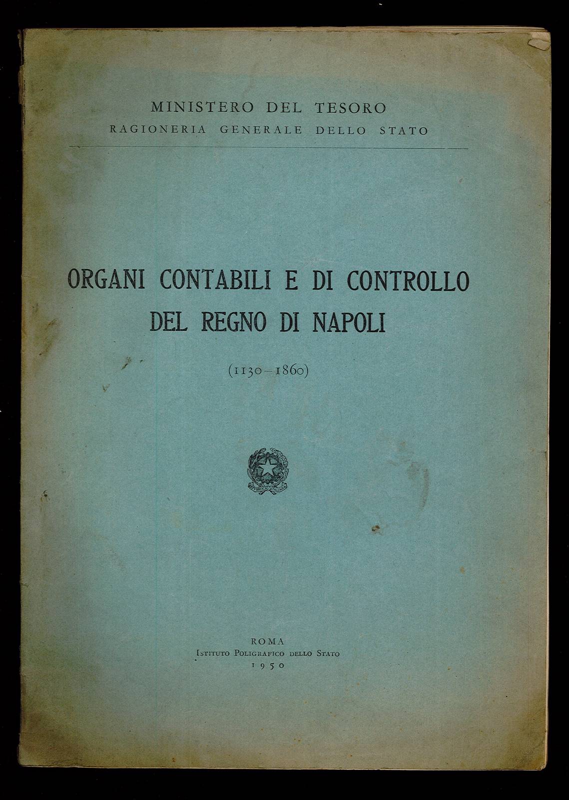 Organi contabili e di controllo del Regno di Napoli (1130 …