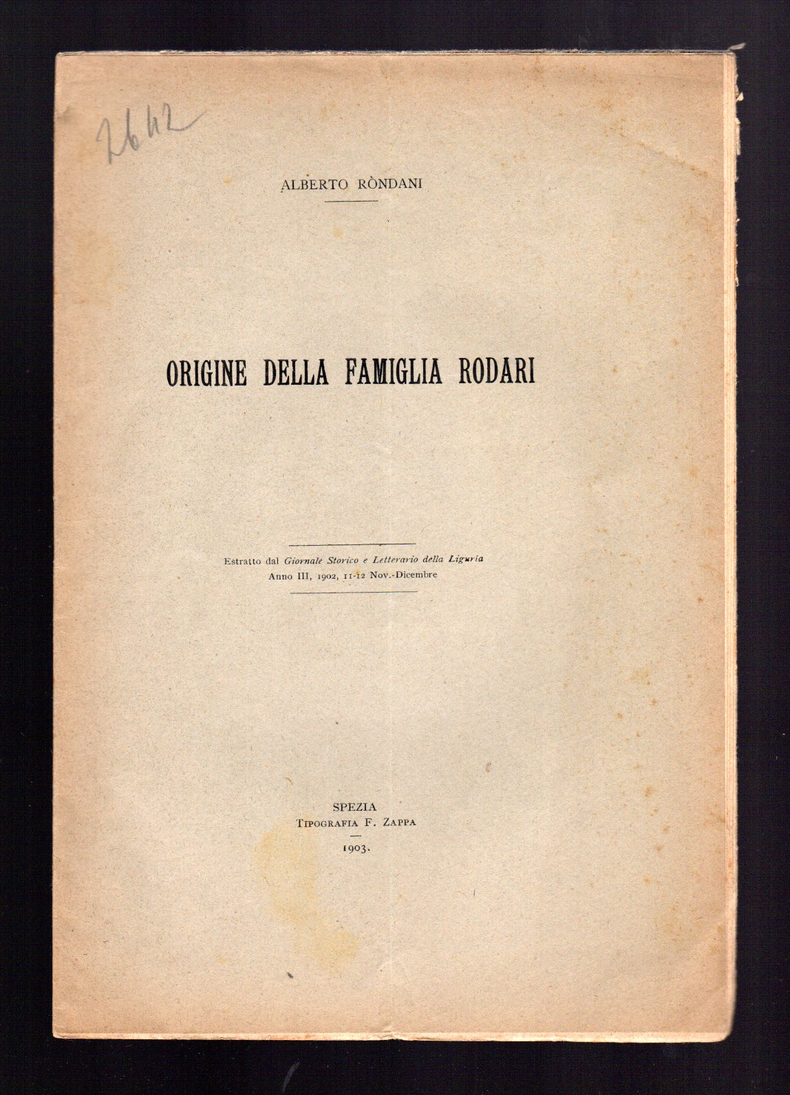 Origine della famiglia Rodari