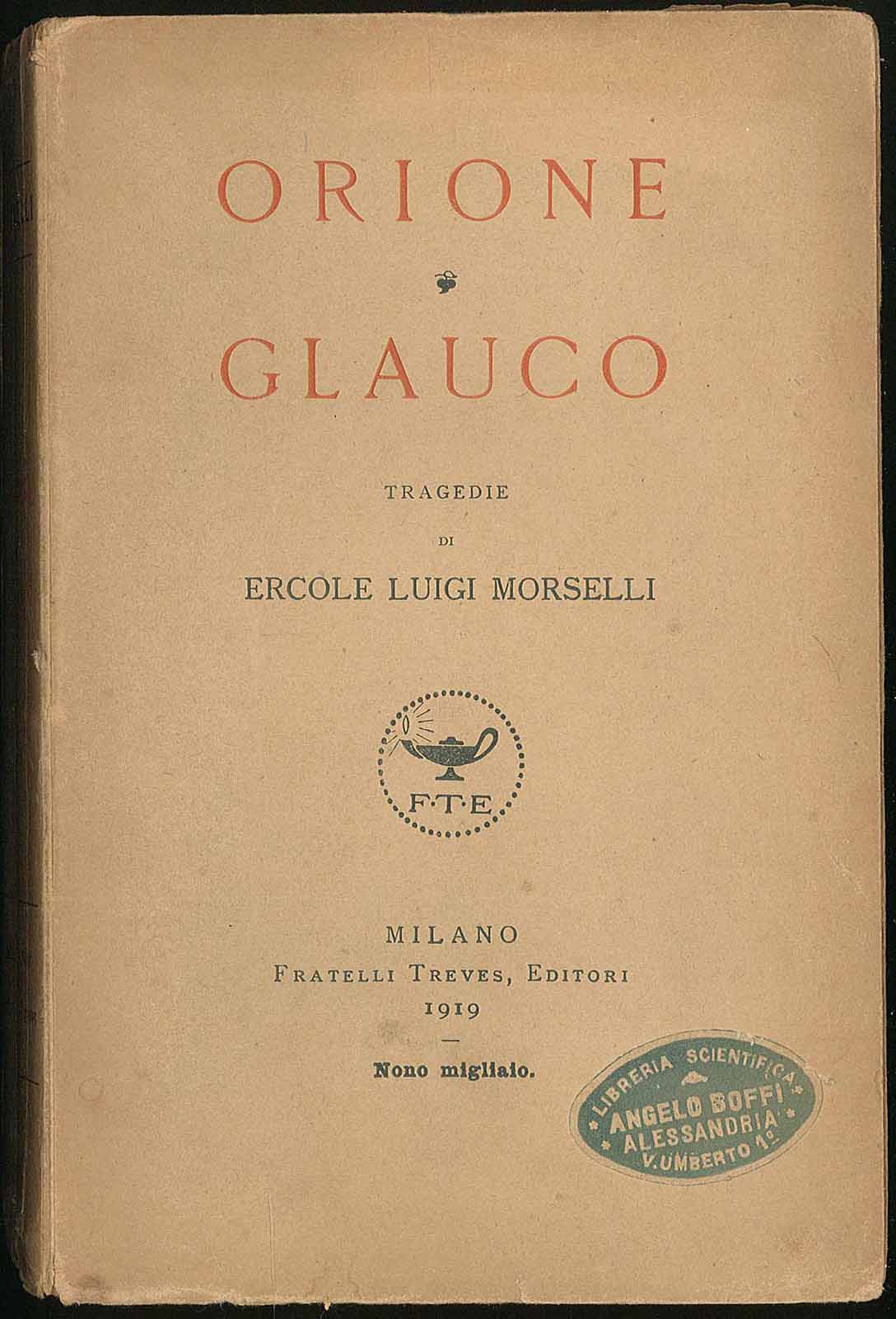 Orione Glauco tragedie