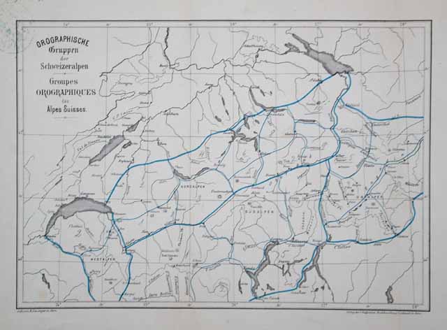 Orographische Gruppen der Schweizeralpen