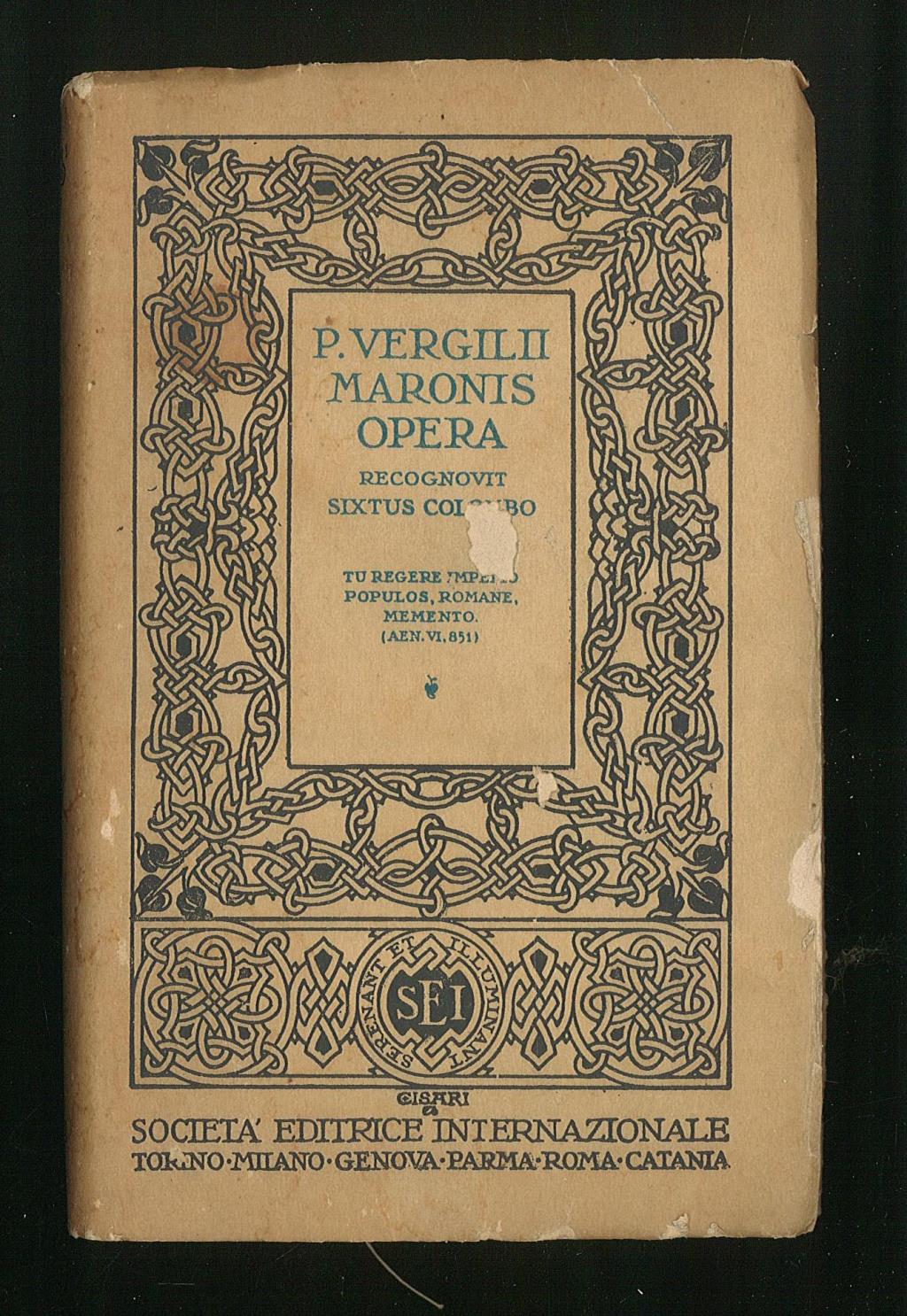 P. Vergilii maronis opera