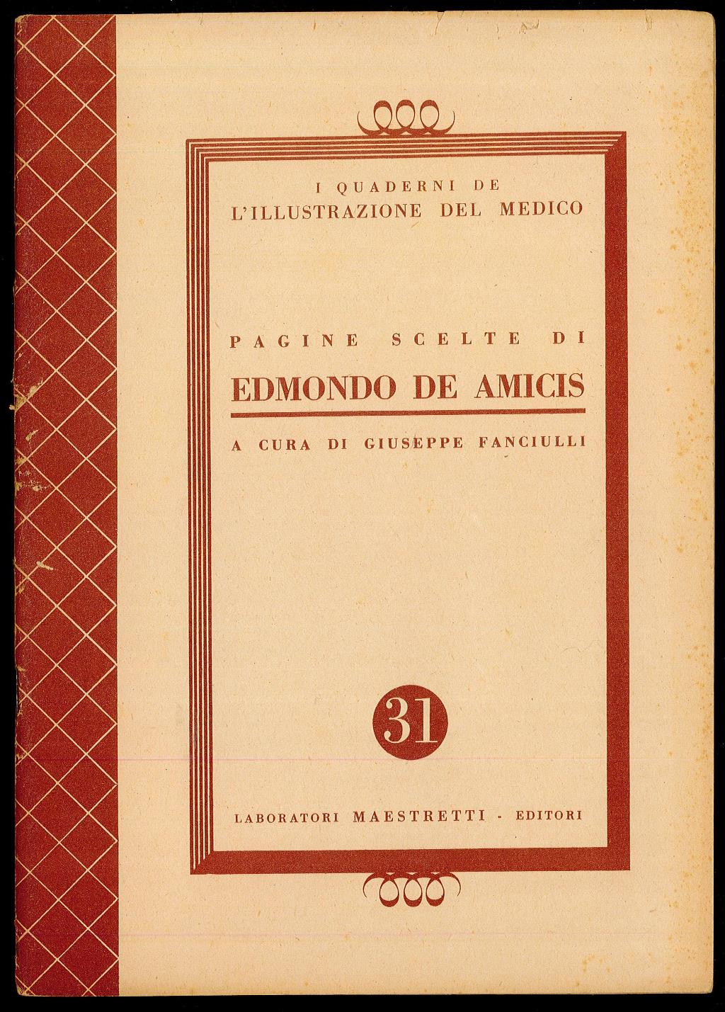 Pagine scelte di Edmondo De Amicis