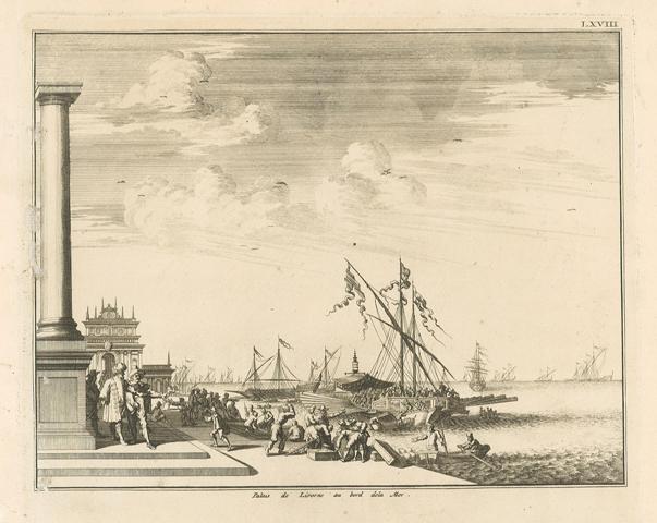 Palais de Livorne au bord de la Mer