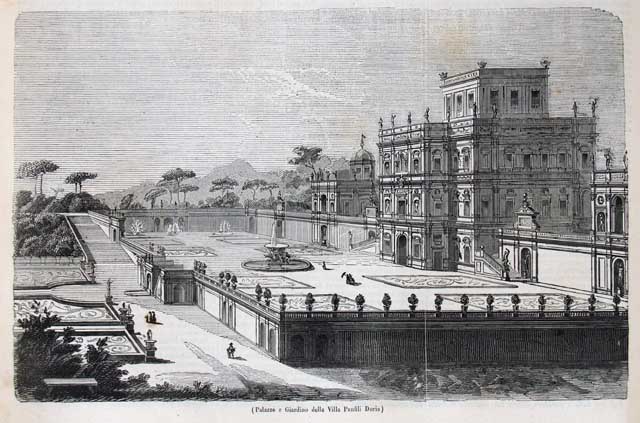 Palazzo e giardino della Villa Panfili Doria