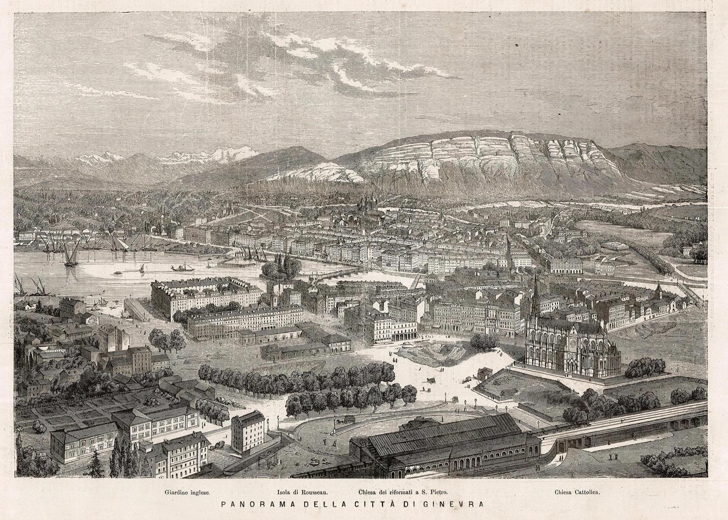 Panorama della città di Ginevra