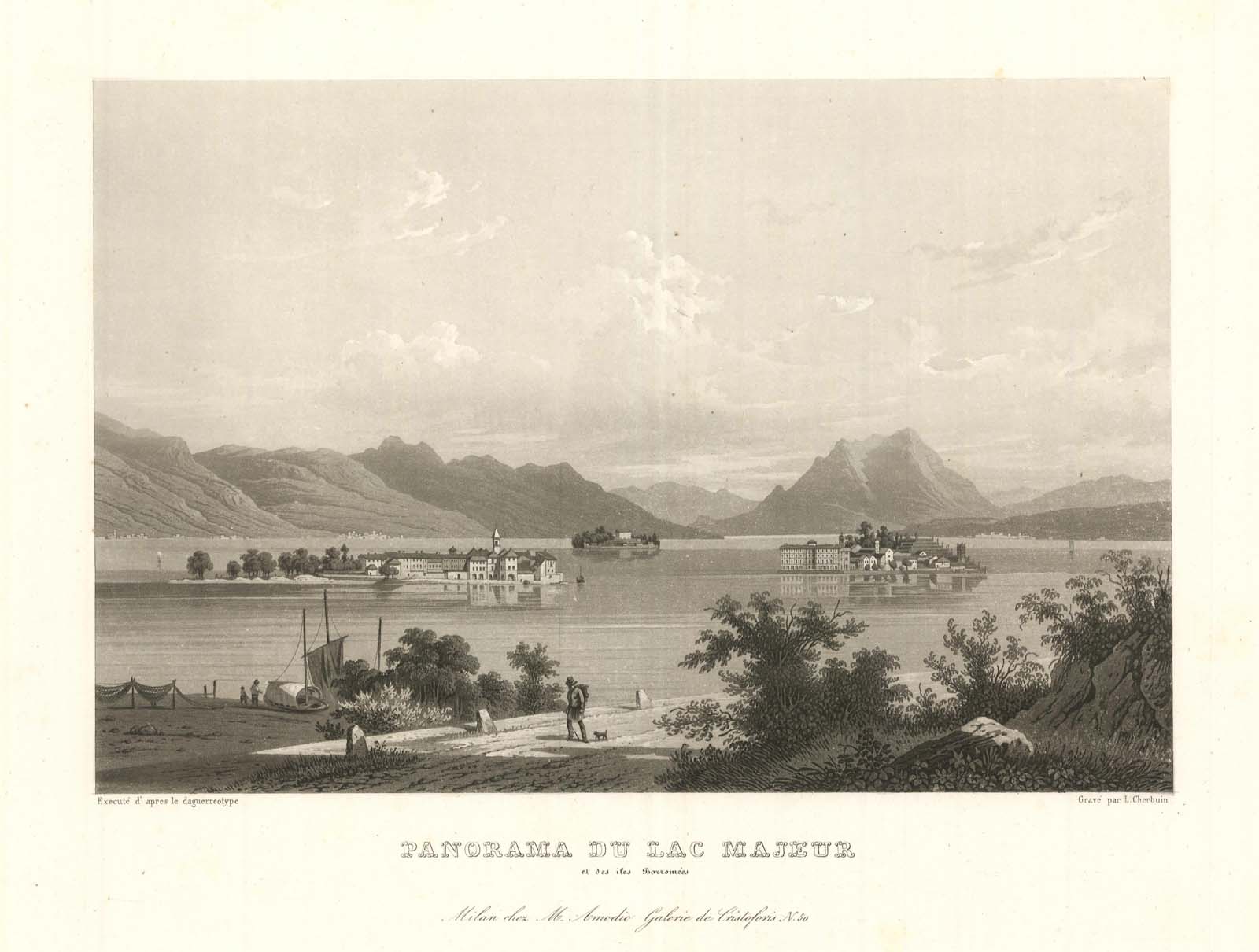 Panorama du lac Majeur et des iles Borromeés