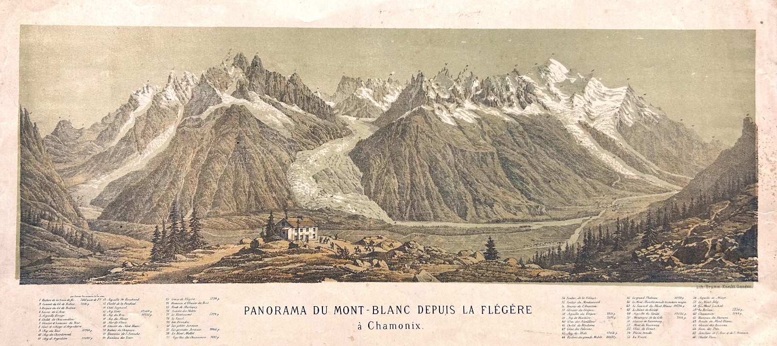 Panorama du Mont - Blanc deduis la Flégère / à …