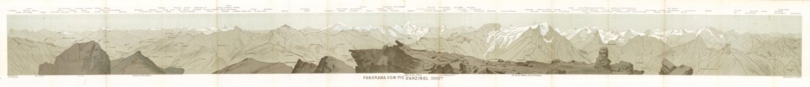 Panorama vom Pic d'Arzinol 3002 mt.