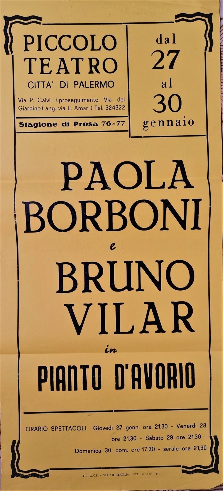 Paola Borboni e Bruno Vilar in Pianto d'Avorio