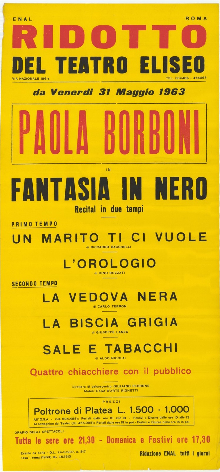 Paola Borboni in Fantasia in nero